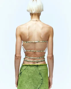 Andersson Bell Arina Green Garden Backless Bustier Atb944W(L/Green)-Women Tops