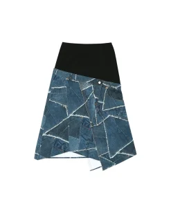 Andersson Bell Baggy Patch-Effect Skirt Apa632W(Black)-Women Skirts