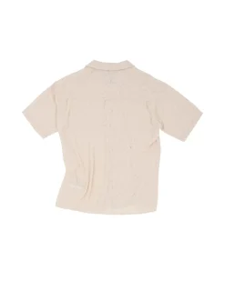 Andersson Bell Bali Sheer Open Collar Shirts Atb843M(Ecru)-Men Shirts