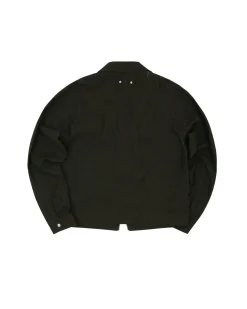 Andersson Bell Bisent Wrinkle Zip-Up Jacket Awa507M(Black/Khaki)-Men Outerwear