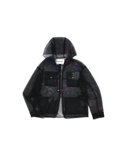 Andersson Bell Black Scratch Hooded Jacket Awa535M(Black)-Men Outerwear