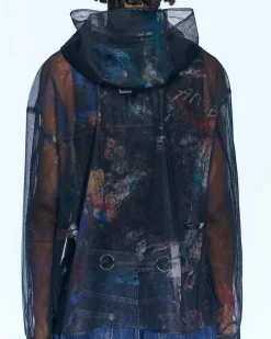Andersson Bell Black Scratch Hooded Jacket Awa535M(Black)-Men Outerwear