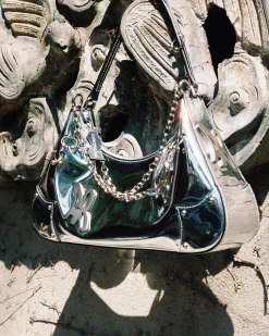 Andersson Bell Butterfly Ab Logo Chain Bag Aaa330W(Silver)-Women Bags