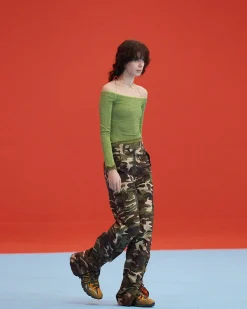 Andersson Bell Butterfly And Love Chain Lace Top Atb826W(Green)-Women Tops