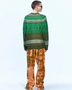 Andersson Bell Corduroy Cargo Flash Pants Apa591M(Orange)-Men Trousers