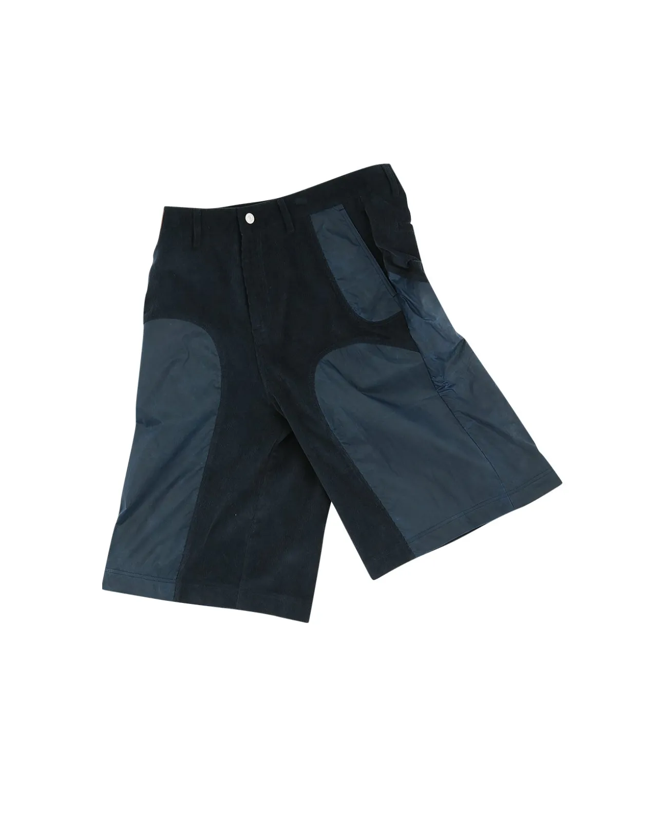 Andersson Bell Corduroy Panel Shorts Apa594M(Navy)-Men Trousers