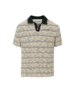 Andersson Bell Crea Boucle Collar Knit Atb863M(Beige)-Men Knitwear