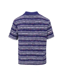 Andersson Bell Crea Boucle Collar Knit Atb863M(Purple)-Men Knitwear