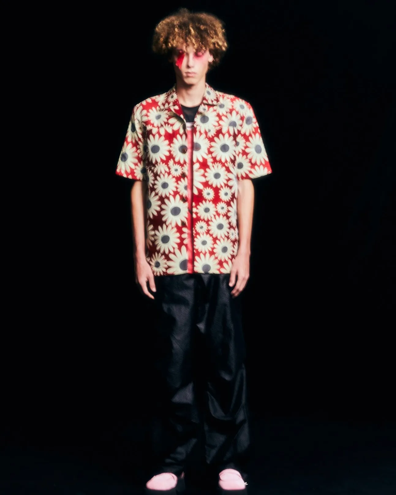 Andersson Bell Daisy Jacquard Shirts Atb954M(Red)-Men Shirts