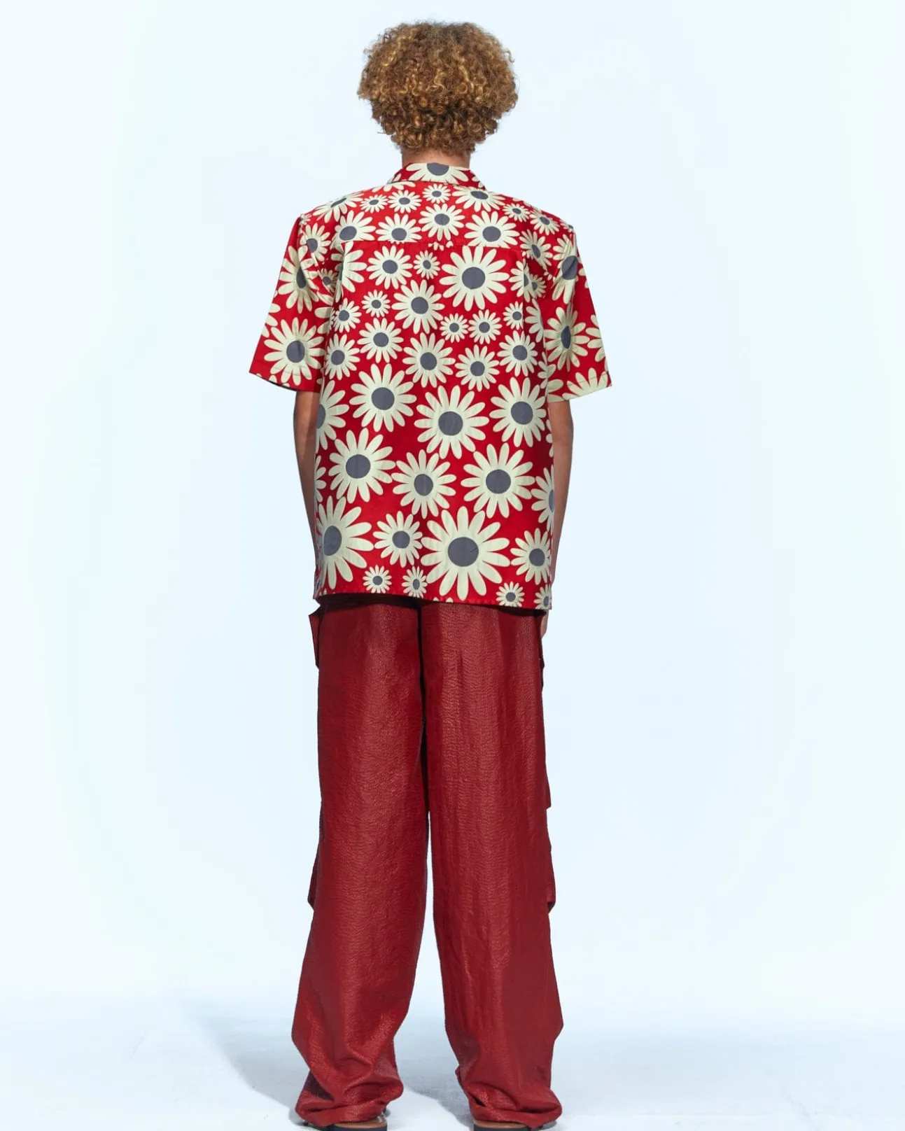 Andersson Bell Daisy Jacquard Shirts Atb954M(Red)-Men Shirts