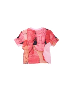 Andersson Bell David Chiffon Crinkle T-Shirts Atb967W(Pink)-Women Tops