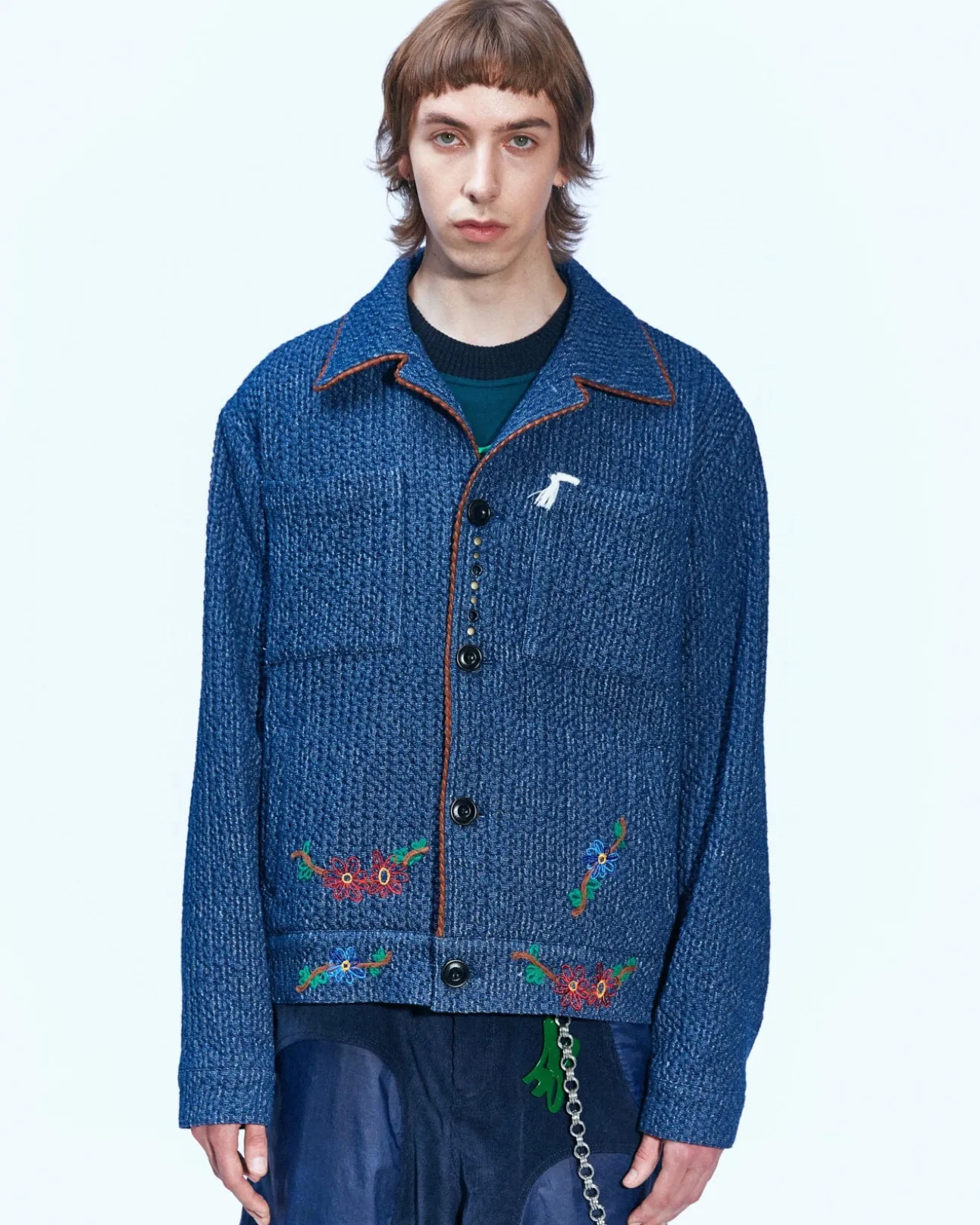 Andersson Bell Denim Hampton Work Jacket Awa510M(Blue)-Men Outerwear
