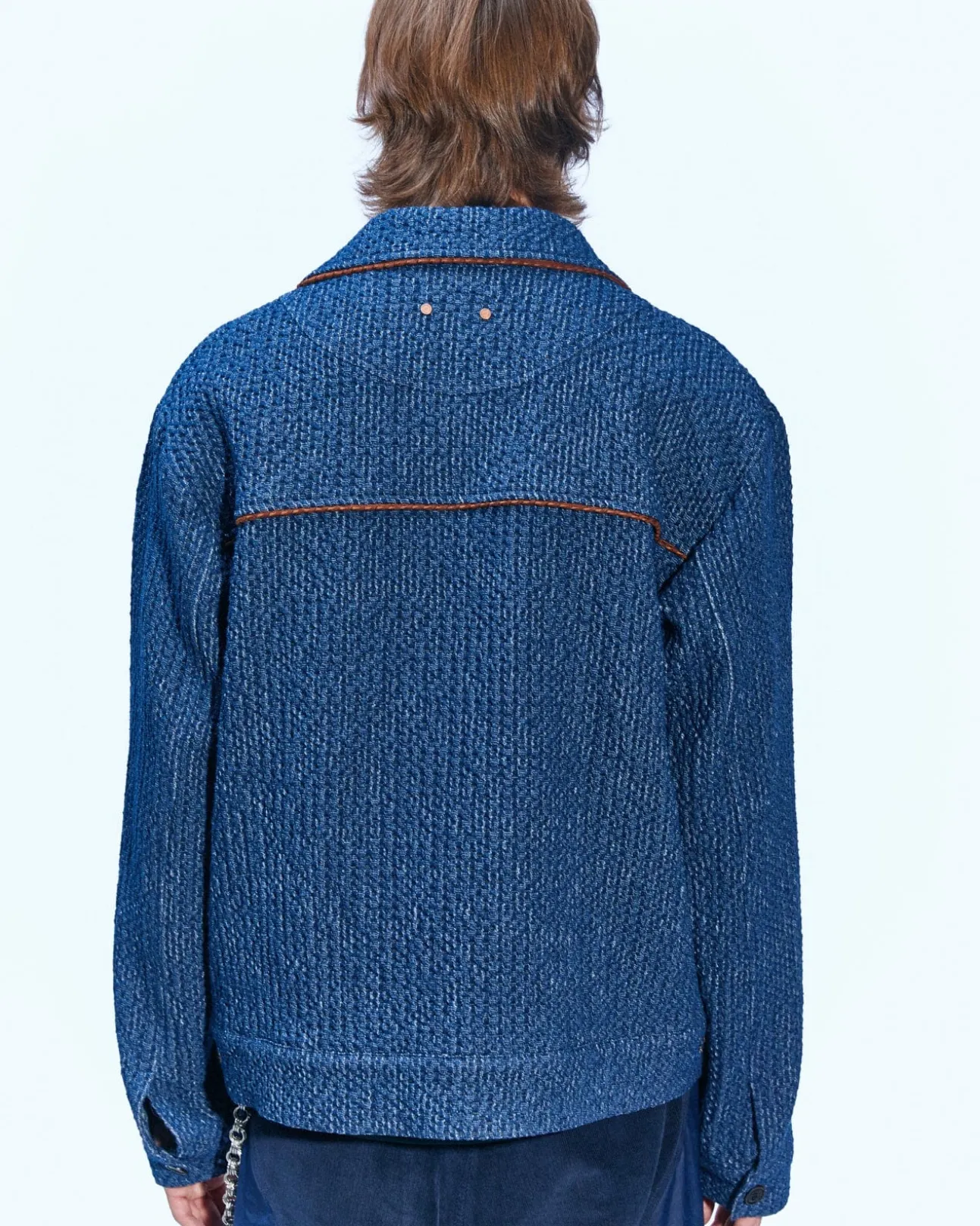 Andersson Bell Denim Hampton Work Jacket Awa510M(Blue)-Men Outerwear