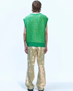 Andersson Bell Elmers Vest Atb866M(Green)-Men Knitwear