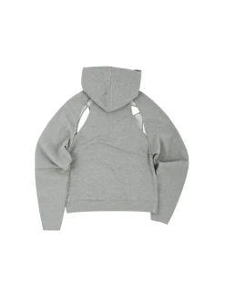 Andersson Bell (Essential) Cut Out Authentic Logo Hoodie Atb896W(Melange Grey)-Women Sweatshirts