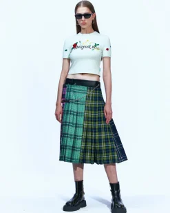 Andersson Bell (Essential) Dasha Flower Garden Logo T-Shirt Atb894W(Pale Mint)-Women Tops