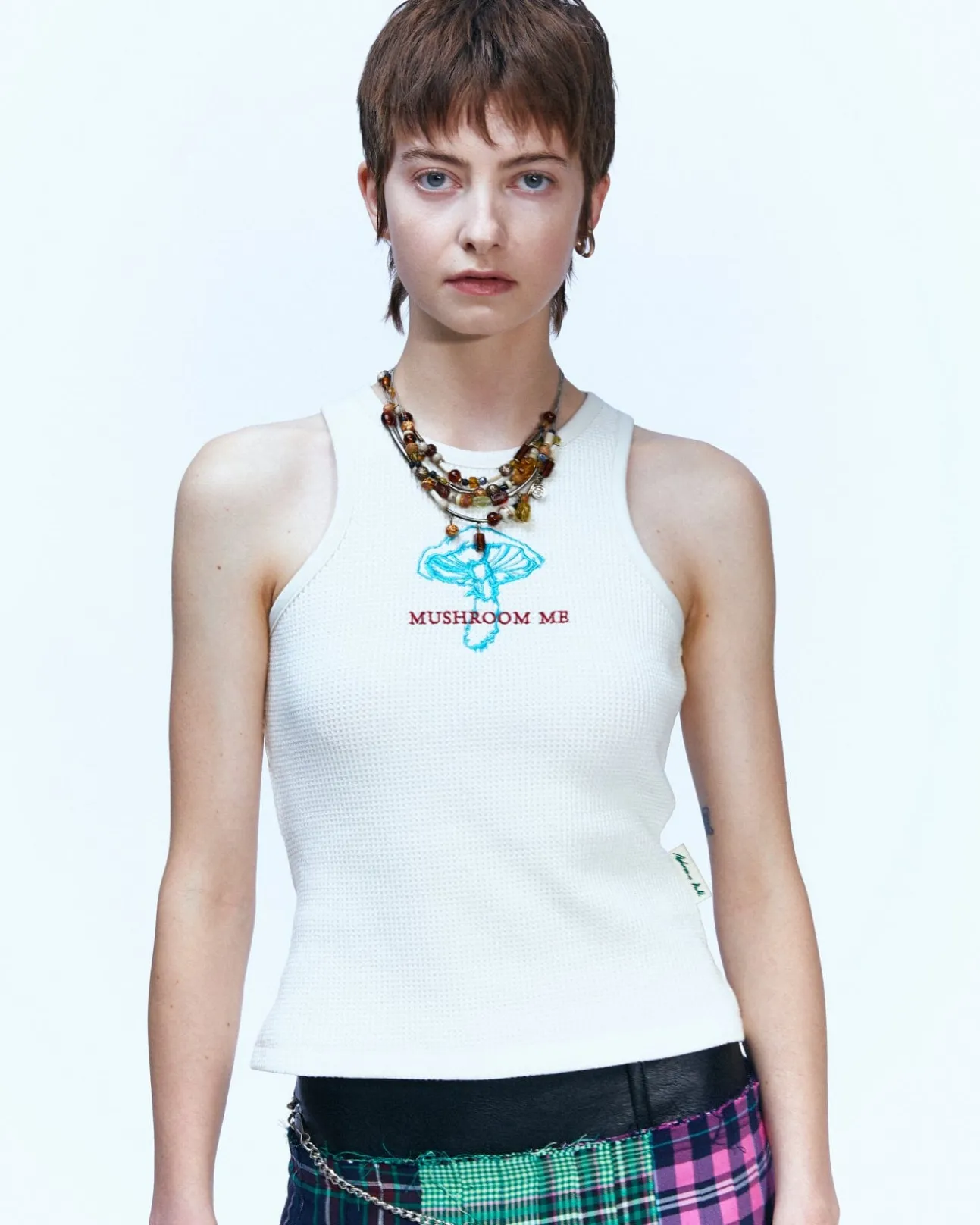 Andersson Bell (Essential) Mushroom Me Embroidery Tank Top Atb895W(Cream)-Women Tops