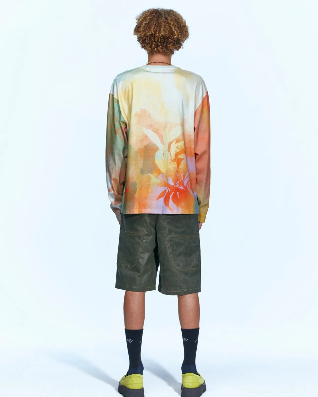 Andersson Bell (Essential) Rhino Tie Dye Print L/S T-Shirt Atb973M(Multi)-Men T-Shirts