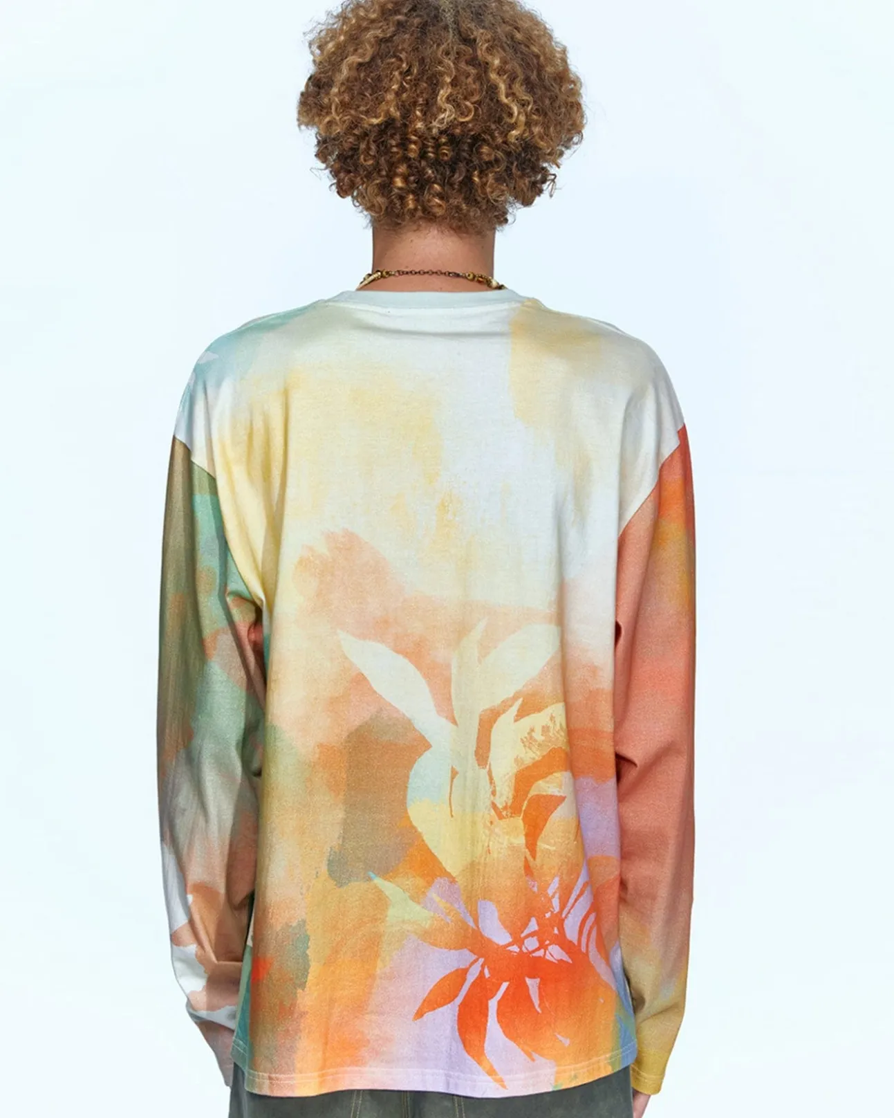 Andersson Bell (Essential) Rhino Tie Dye Print L/S T-Shirt Atb973M(Multi)-Men T-Shirts