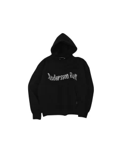 Andersson Bell (Essential) Unisex New Ab Logo Embroidery Hoodie Atb898U(Black)-Men Sweatshirts