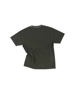 Andersson Bell (Essential) Unisex Overdyed Flower Palace T-Shirt Atb971U(Charcoal)-Men T-Shirts