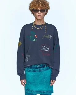 Andersson Bell (Essential) Unisex Summer Garden Sweatshirts Atb970U(Charcoal)-Men Sweatshirts