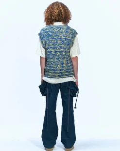 Andersson Bell Fatani Crack Cargo Pants Apa588M(Asphalt)-Men Trousers