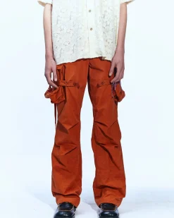 Andersson Bell Fatani Crack Cargo Pants Apa588M(Orange)-Men Trousers