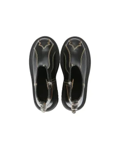 Andersson Bell Fia Western Raw Cut Ankle Boots Aaa331W(Black)-Women Shoes