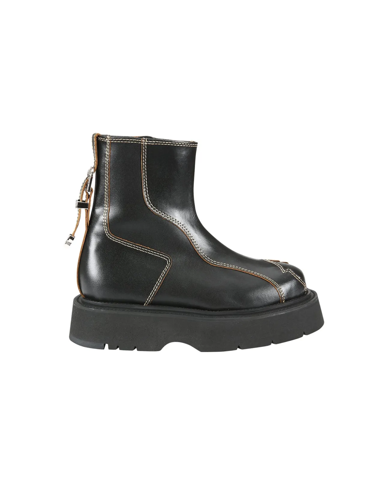 Andersson Bell Fia Western Raw Cut Ankle Boots Aaa331W(Black)-Women Shoes