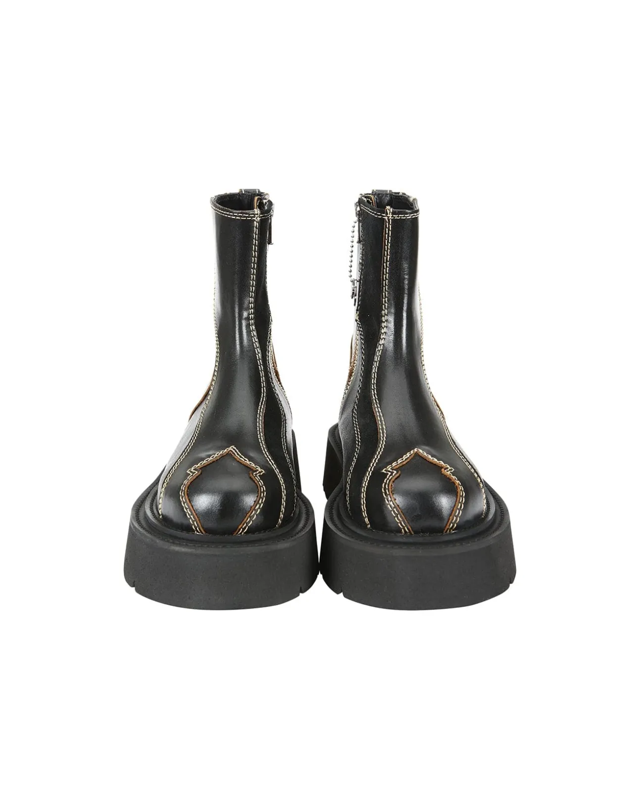 Andersson Bell Fia Western Raw Cut Ankle Boots Aaa331W(Black)-Women Shoes