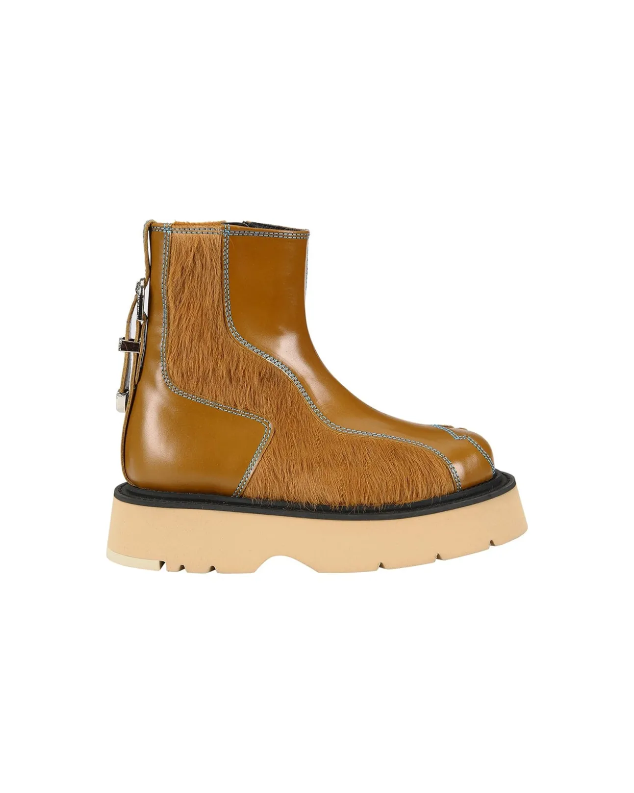Andersson Bell Fia Western Raw Cut Ankle Boots Aaa331W(Brown)-Women Shoes