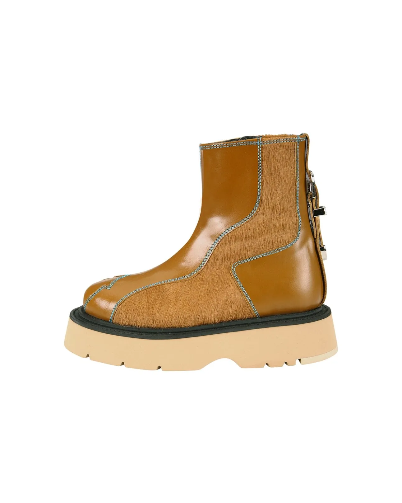 Andersson Bell Fia Western Raw Cut Ankle Boots Aaa331W(Brown)-Women Shoes