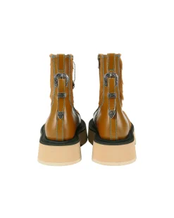 Andersson Bell Fia Western Raw Cut Ankle Boots Aaa331W(Brown)-Women Shoes