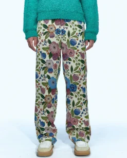 Andersson Bell Flover Jacquard Beach Pants Apa555M(Ivory)-Men Trousers