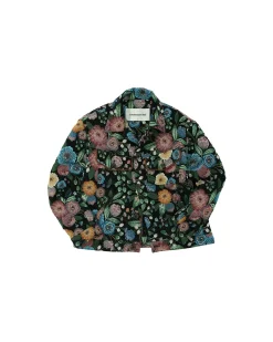 Andersson Bell Flover Jacquared Trucker Jacket Awa463M(Black)-Men Outerwear