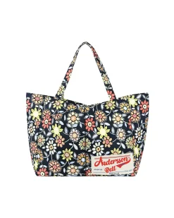 Andersson Bell Flower Jacquard Shoulder Bag Aaa326U(Navy)-Men Bags