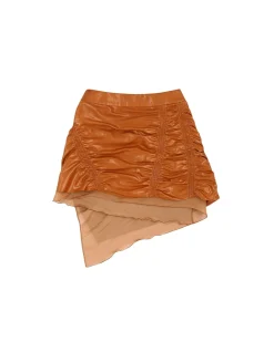 Andersson Bell Ginger Shirring Wrap Skirt Apa604W(Brick)-Women Skirts