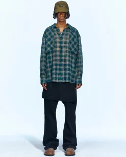 Andersson Bell Glen Overdyed Wrap Straight-Leg Jeans Apa645M(Black)-Men Trousers