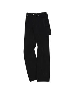 Andersson Bell Glen Overdyed Wrap Straight-Leg Jeans Apa645M(Black)-Men Trousers
