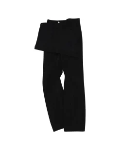 Andersson Bell Glen Overdyed Wrap Straight-Leg Jeans Apa643W(Black)-Women Jeans