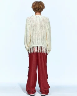 Andersson Bell Gorden Cable Knit Atb958M(Ivory)-Men Knitwear