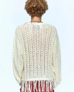 Andersson Bell Gorden Cable Knit Atb958M(Ivory)-Men Knitwear