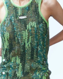 Andersson Bell Grunge Sleeveless Knit One Piece Atb888W(Khaki)-Women Dresses
