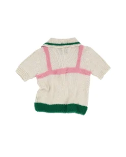 Andersson Bell Hayes Lingerie Intarsia Knit Collar Top Atb880W(Ivory)-Women Tops