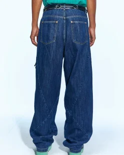 Andersson Bell Huge Boy Wide-Leg Jeans Apa646M(Blue)-Men Trousers