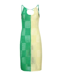 Andersson Bell Keira Block Knit Dress Atb935W(Green)-Women Dresses