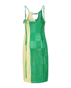 Andersson Bell Keira Block Knit Dress Atb935W(Green)-Women Dresses