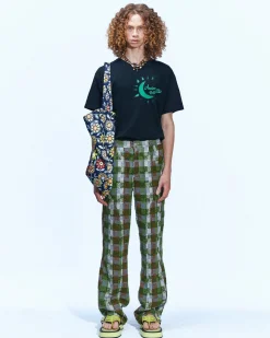 Andersson Bell Kenley Check Beach Pants Apa593M(Green)-Men Trousers
