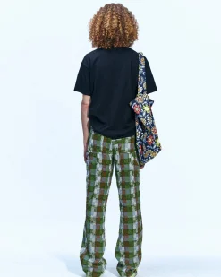 Andersson Bell Kenley Check Beach Pants Apa593M(Green)-Men Trousers